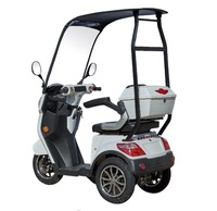 500W électrique tricycle à 3 roues cyclomoteur avec toit ouvert 60V scooter de mobilité toit ouvert 60V tricycles