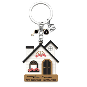 Idées de cadeaux pour la nouvelle <span class=keywords><strong>maison</strong></span>, porte-clés en acrylique en forme de <span class=keywords><strong>maison</strong></span> pour femmes, cadeaux de pendaison de crémaillère, cadeaux pour les nouveaux propriétaires, cadeau de pendaison de crémaillère - Product Image 2