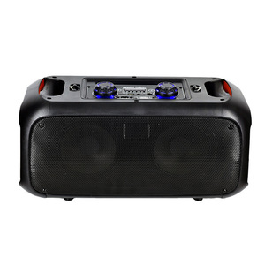 Outdoor Dual 6.5 Inch Bluetooth <b>Speaker</b> With Wireless <b>Microphone</b> Heavy Bass High Power For Home Karaoke And Square Dancing - Product Image 1