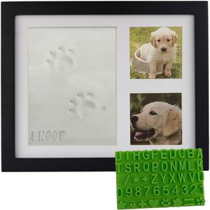 Cornice Portafoto Personalizzata in Legno Nero, Set per Impronte di Animali Domestici, <span class=keywords><strong>Kit</strong></span> Ricordo per Amanti degli Animali e Commemorazioni - Product Image 1