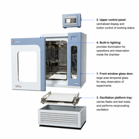 Máquina de Temperatura Constante para Habitaciones en Grados Celsius con Buen Precio, Incubadora de Laboratorio con Agitador y Control de Tiempo