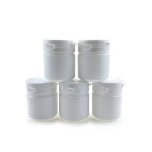 white black empty Easy-pulling Lid HDPE Plastic tablets medicine container 100cc chewing gum bottles with theft-proofing cap