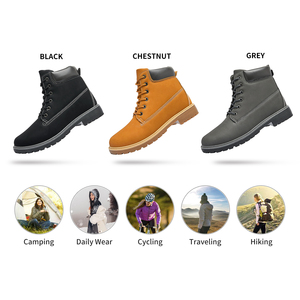 Vente en gros Bottines de randonnée antidérapantes en cuir Pu personnalisées à lacets bottes de mode de randonnée imperméables pour la neige en plein air - Product Image 4