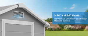 <span class=keywords><strong>Abri</strong></span> de rangement en résine Airaj 4*3FT avec fenêtre et aération pour fournitures et équipements de <span class=keywords><strong>jardin</strong></span> - Stock entrepôt US - Product Image 5