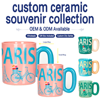 Coffret Cadeau de Tasses en Céramique Série Urbaine les Plus Vendues, Personnalisable, Vente en Gros, Cadeaux Commémoratifs, Lait, Café, Thé, Compatible Lave-Vaisselle