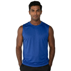 Camiseta de Tirantes Deportiva Personalizable para Hombre, de Alta Calidad, para Gimnasio, para Correr, Venta al por Mayor a Precio Económico - Product Image 1