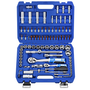 Juego de herramientas de reparación, caja azul con mango curvado de 72 dientes, funda de Llave de trinquete, 108 unidades - Product Image 5