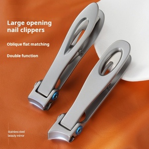 Coupe-ongles en acier inoxydable de haute qualité à grande ouverture, personnalisable avec logo, outils de manucure pour peaux mortes - Product Image 5