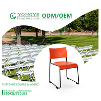 Échantillon gratuit Mobilier de bureau empilable et ergonomique en plastique pour ordinateur Chaise de conférence de visiteur d'événement de train pour salle de réunion