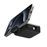 Câble de charge rétractable 3-en-1 personnalisé en gros avec adaptateur USB-C vers USB, kit de transfert de données et support de téléphone