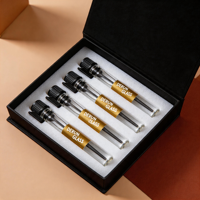 Botol Parfum Mini Isi Ulang Bulat 1ml 2ml Kemasan Kustom Kosong Kaca Spray dengan Kotak Set Mewah Grosir Logo
