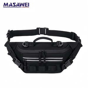 Men's Outdoor Sports Waist Pack Orange Adjustable <b>Chest</b> Crossbody Bag For Hiking Running Cycling Mobile Phone <b>Storage</b> - Product Image 4