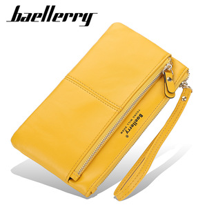 กระเป๋าสตางค์แบบคล้องมือสำหรับผู้หญิง Baellerry ขนาด 7 นิ้ว ทำจากหนัง PU พร้อมช่องใส่โทรศัพท์แบบสัมผัสหน้าจอ มีสายคล้องมือ สีพื้น - Product Image 3