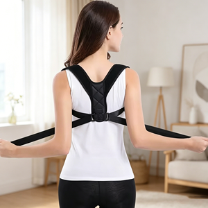 Soporte Cómodo para Clavícula, Cinturón de Corrección de Postura para Espalda, Joroba y Escoliosis, Diseño Ajustable y Transpirable para Protección Masculina - Product Image 1
