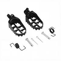 Accessoires de moto modifiés, livraison directe d'usine, repose-pieds noirs en alliage d'aluminium pour Tuttio Soleil 01