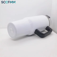 Bouteille d'eau isotherme SCCFMM 40oz en acier inoxydable avec revêtement par sublimation, tasse de voiture à isolation sous vide, gobelets thermiques vierges pour impression par transfert thermique