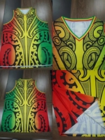 Camisetas de Baloncesto con Diseño de Tatuaje Maorí Personalizado de PURE AU NZ, Camisetas de Baloncesto Rasta para Hombre, Uniformes de Baloncesto de Entrenamiento
