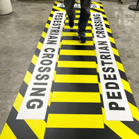 Autocollant de sol publicitaire personnalisé en PVC imperméable, grand format, laminé mat, adhésif réutilisable