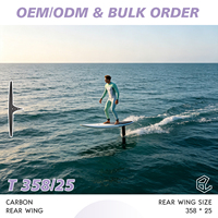 Aileron arrière stabilisateur en carbone SKINNY 358/25, section fine, composant de queue hydrofoil avancé pour la performance en conduite