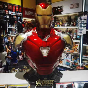 Di alta qualità Anime a grandezza naturale eroe <span class=keywords><strong>Iron</strong></span> Man MK85 MK7 MK50 busto ufficio decorazione per la casa regalo statua in resina - Product Image 3