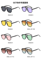 Nouvelles Lunettes de Soleil Rondes Carrées Oversize Pas Chères 2025 pour Femme, Marque de Mode, Rayures Noires et Blanches, Nuances Élégantes