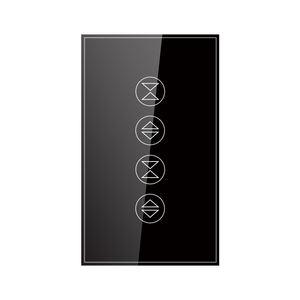 Tuya Smart Home App Télécommande Double Rideau Interrupteur Verre Trempé Écran Tactile Smart Roller Shutter Commutateurs - Product Image 3
