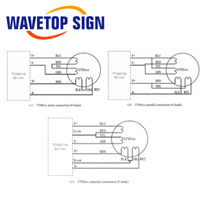 WaveTopSign Leadshine Nema23ステッパモーター57HS09 0.9N.<span class=keywords><strong>m</strong></span> 3.0A CO2レーザー切断および彫刻機用 - Product Image 3