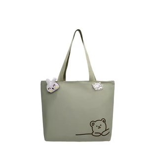 Sac fourre-tout de loisirs, sac créatif multicolore fait main de grande capacité, sac quotidien en toile durable, mini sac de shopping en toile pour femme - Product Image 4