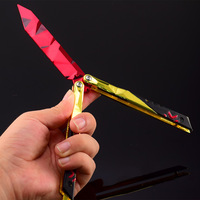 Valorant Jeu Périphériques 2024 Championnat Papillon Couteau Swing Couteau Arme Modèle Artisanat Ornements