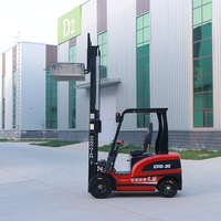 Chariot élévateur électrique Hongqian CPD-2 de bonne qualité et à bas prix, batterie au plomb-acide 48V, pneu plein, utilisation portable en intérieur/extérieur