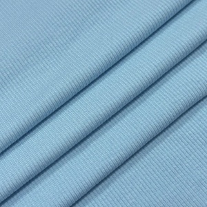 新ファッション生地 フランス製 2×2 リブニット混紡 96% ビスコース 6% スパンデックス ドレス生地 260g 女性用ロングドレス・ショートドレス製作に - Product Image 2