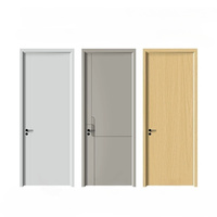 Porte en composite bois WPC de haute qualité, durable, imperméable, facile à nettoyer, style minimaliste, porte intérieure WPC, taille personnalisée