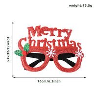 Lunettes de fête de Noël à oreilles de lapin scintillantes dorées, accessoire photo mignon et doré pour les réunions de famille de Noël