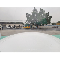 Maison à bulles gonflable transparente de 4 mètres de diamètre avec tunnel à cadre en acier pour glamping de l'usine de tente gonflable de chine
