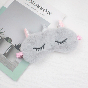 Máscara de Ojos de dibujos animados, máscara de ojos opaca, correa elástica ajustable, adecuada para aquellos que duermen de lado. - Product Image 6