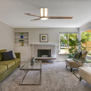 Hsg mô hình 801l LED quạt trần với ánh sáng 52 inch lưỡi gỗ vàng LED ánh sáng Quạt trần - Product Image 2