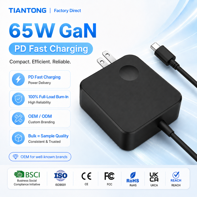 65W 100W Usb C Gan Pd Fast Charger for Lenovo Asus Macbook Hp Dell Acer Phone Universal Laptop Power Adapter Wall Type C Charger