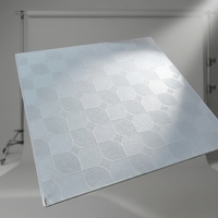 Venta al por Mayor de Placas de Techo de PVC y Yeso Personalizables de 595x595 mm, con Revestimiento de Lámina de Aluminio, Resistentes al Fuego y a la Humedad, para Construcción