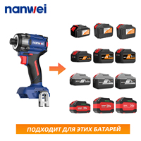 NANWEI Perceuse à percussion professionnelle sans fil 16V Outils électriques à batterie au lithium sans balais de haute qualité Tournevis électriques