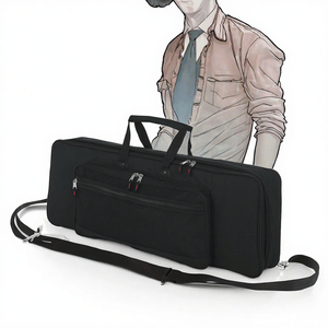 Sac de transport rembourré pour clavier portable, étui pour orgue électronique en polyester, fermeture éclair résistante à l'eau pour 61 touches - Product Image 2