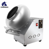 Nouvelle machine à enrober les chocolats BY-300, compacte, de bureau, automatique, en acier inoxydable, pour enrober les aliments, les graines et les comprimés, idéale pour les petites entreprises.