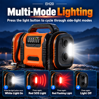 Démarreur portable avec gonfleur et souffleur d'air pour camion/voiture, chargeur de batterie 12V, lampe LED numérique