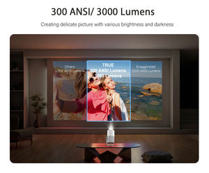 Projecteur LED LCD portable CRE CR50 <span class=keywords><strong>Android</strong></span> 9, entièrement étanche, sans poussière et silencieux, pour cinéma, jeux et éducation - Product Image 2