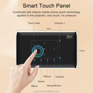 Mini projecteur DLP LED intelligent 3D à focale courte avec touches tactiles <span class=keywords><strong>USB</strong></span>, idéal pour le home cinéma, la mise en miroir du téléphone et le format de poche - Offre Spéciale - Product Image 2