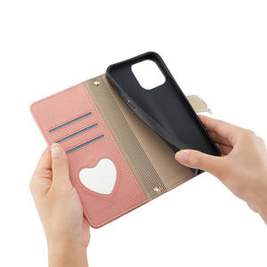 Venta al por mayor de China, funda de teléfono cruzada de cuero para iPhone 15, funda de teléfono plegable para Samsung S24 2 en 1, funda S23 - Product Image 1