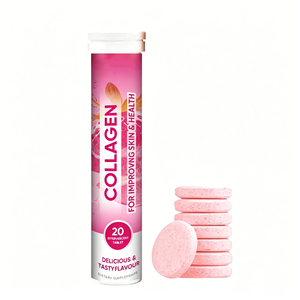Tabletas Efervescentes de Colágeno de Marca Privada OEM con Ácido Hialurónico y Vitamina C para el Cuidado de la Piel y Refuerzo del Sistema Inmunitario - Product Image 1