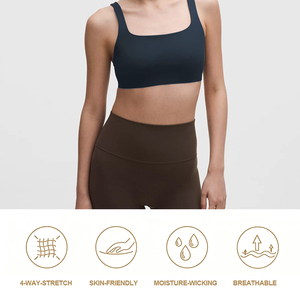 Sujetador Deportivo para Mujer, Personalizado, Ligero, de Alta Elasticidad, Sin Varillas, para Yoga y Gimnasio, con Logotipo Bordado en la Parte Delantera, Transpirable - Product Image 3