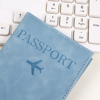 Vefit Housse de protection pour passeport en cuir PU, design moderne et festif, avec clip, grande capacité et porte-cartes
