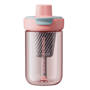 Vaso Tritan de Perfil Alto <span class=keywords><strong>con</strong></span> Infusor Horizontal para Té de Flores, Separador Portátil, Recubierto, para Beber Directamente en Verano - Product Image 1
