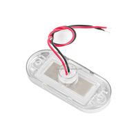Lumière LED oblongue en acier inoxydable 12V 24V pour bateau/yacht, blanc chaud, certifiée CE POWER MARINE/ANDY MARINE pour escalier et pont